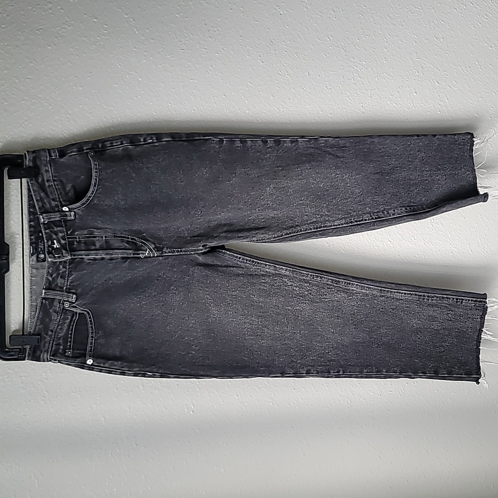 Georgia May Jagger x Volcom Straight Leg Jeans Size 27 Color Washed Black